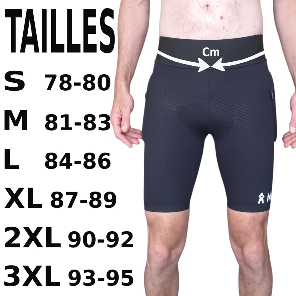 choi des tailles sous-short VTT - enduro