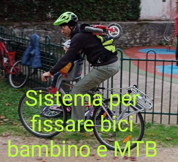 Gancio portage bici bambino