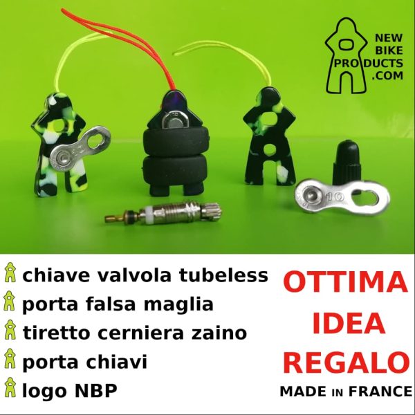 chiave valvola tubeless e porta falsa maglia 5 FUNZIONI