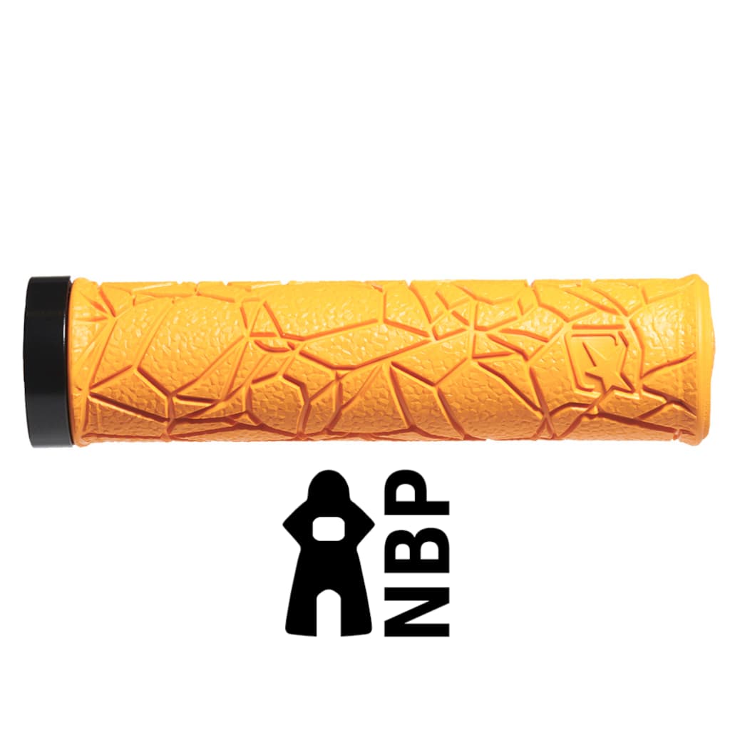 MANOPOLA MTB GIALLA -  ARANCIONE - MASSIMO GRIP MANOPOLA MTB GIALLA ARANCIONE