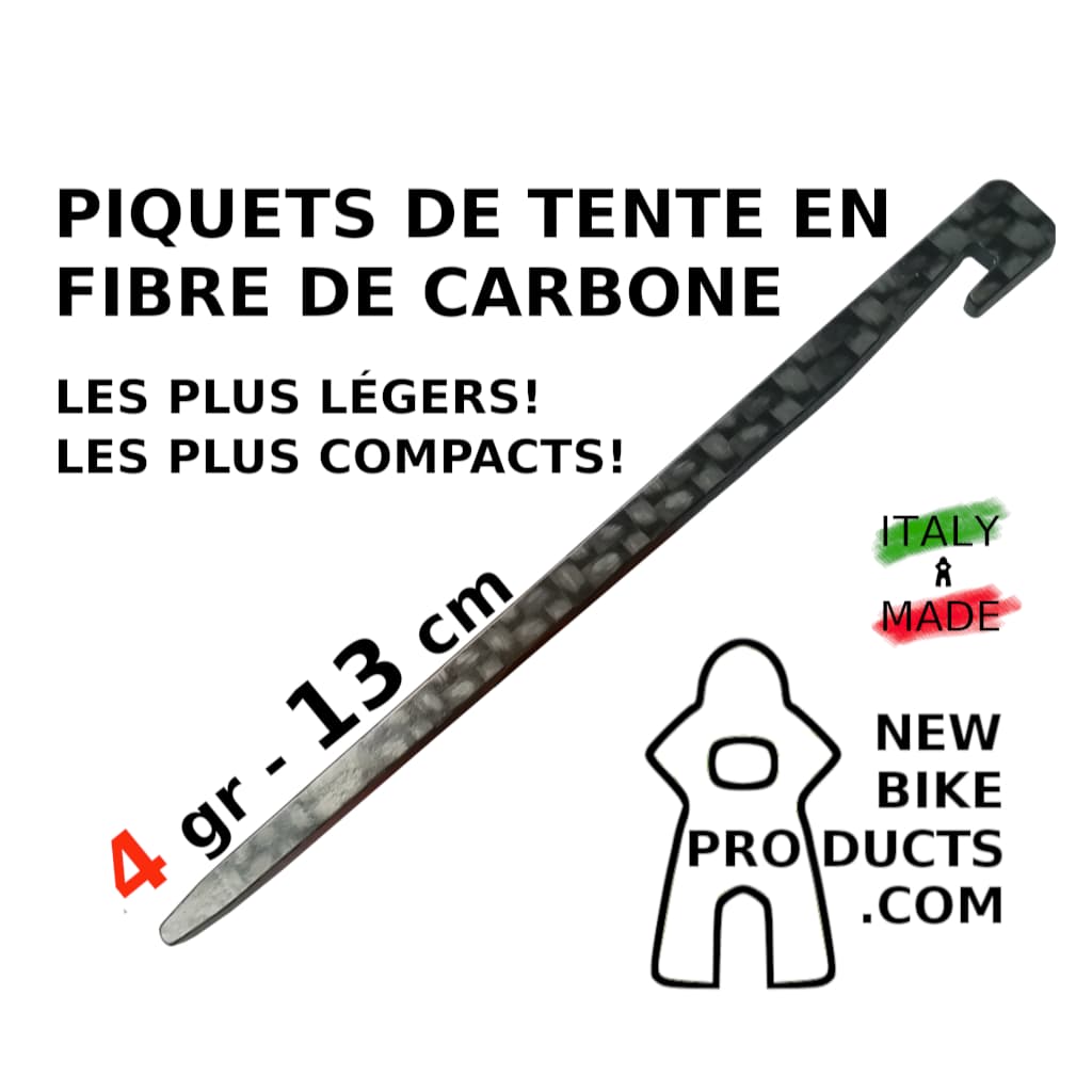 Pack de 10 sardines de Tente longueur 21cm pour fixation solide