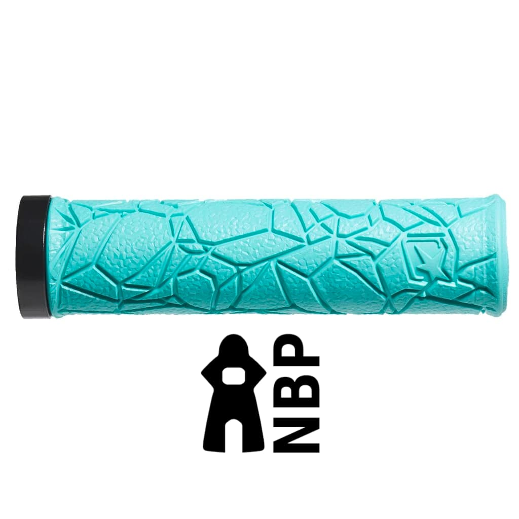 manopola-MTB-turchese poignées VTT couleur turquoise - grip maximal
