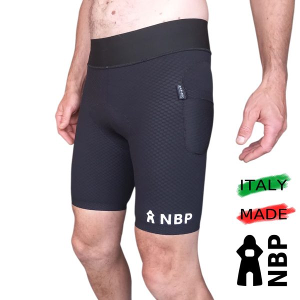 sottopantalone ciclismo MTB con protezioni anca e femore